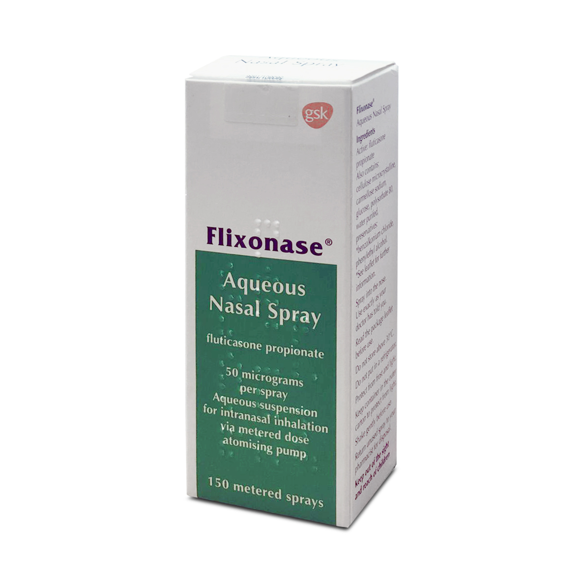 Flixonase Nasal Spray, manufactured by GlaxoSmithKline (GSK)